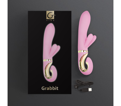 Grabbit PinK Gvibe - Вибратор для клитора и точки G с тремя моторами Gift Box