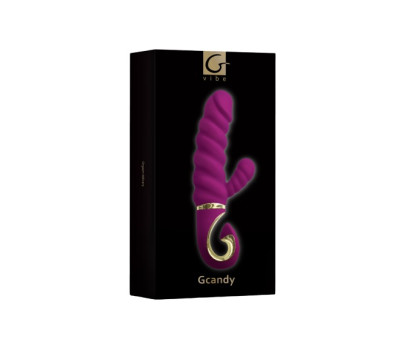 Gcandy Sweet Gvibe - Невероятный витой вибратор с клиторальным стимулятором Raspberry Gift Box