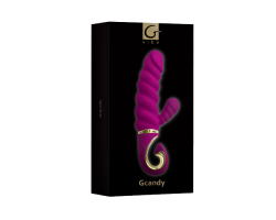 Gcandy Sweet Gvibe - Невероятный витой вибратор с клиторальным стимулятором Raspberry Gift Box