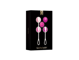 Geisha Balls 3 Gvibe - Шарики для тренировки интимных мышц Sugar Pink Gift Box