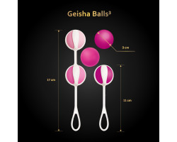 Geisha Balls 3 Gvibe - Шарики для тренировки интимных мышц Sugar Pink Gift Box-foto5