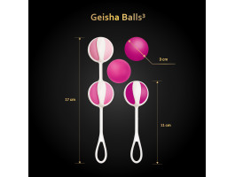 Geisha Balls 3 Gvibe - Шарики для тренировки интимных мышц Sugar Pink Gift Box-foto5