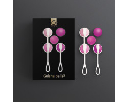 Geisha Balls 3 Gvibe - Шарики для тренировки интимных мышц Sugar Pink Gift Box-foto3