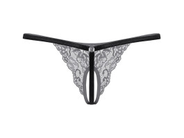 Стринги кружевные открытые SoftLine Collection, черный, S/L-foto2