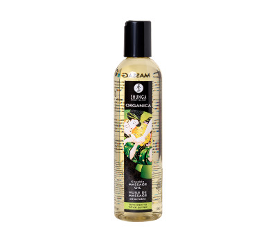 Масло для массажа Shunga Organica Exotic Green Tea, натуральное, расслабляющее, зеленый чай, 240 мл