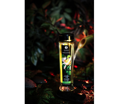 Масло для массажа Shunga Organica Exotic Green Tea, натуральное, расслабляющее, зеленый чай, 240 мл