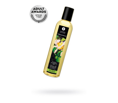 Масло для массажа Shunga Organica Exotic Green Tea, натуральное, расслабляющее, зеленый чай, 240 мл