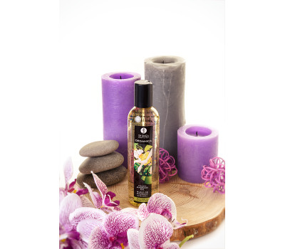 Масло для массажа Shunga Organica Exotic Green Tea, натуральное, расслабляющее, зеленый чай, 240 мл