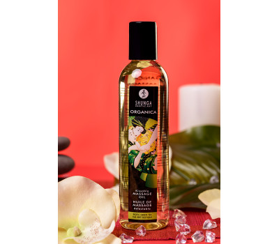 Масло для массажа Shunga Organica Exotic Green Tea, натуральное, расслабляющее, зеленый чай, 240 мл
