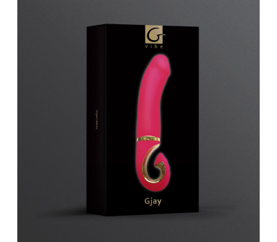 Gjay Pink Gift Box - Эргономичный вибратор из самого реалистичного материала