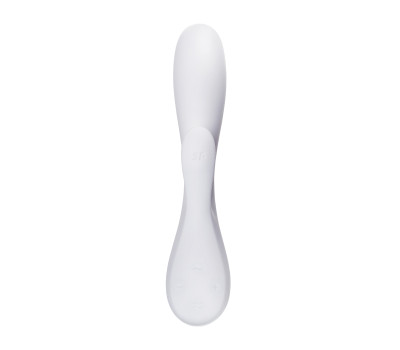 Электрический вибрмассажер Satisfyer Mono Flexс возможностью управления через приложение - белый