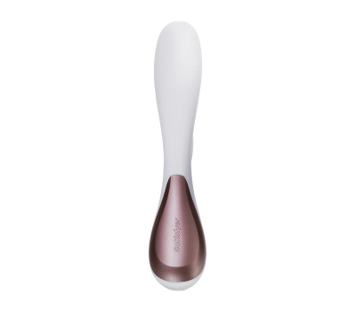 Электрический вибрмассажер Satisfyer Mono Flexс возможностью управления через приложение - белый