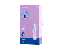 Электрический вибрмассажер Satisfyer Mono Flexс возможностью управления через приложение - белый-foto9