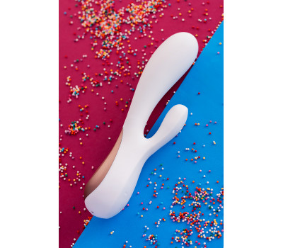 Электрический вибрмассажер Satisfyer Mono Flexс возможностью управления через приложение - белый