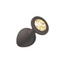 Анальная пробка Emotions Cutie Medium Black  golden crystal 4012-07Lola