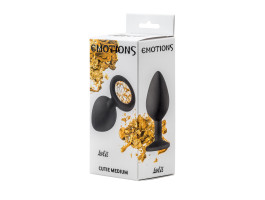 Анальная пробка Emotions Cutie Medium Black  golden crystal 4012-07Lola-foto3