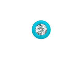Анальная Цепочка с Кристаллом Emotions Chummy Turquoise 1401-02lola-foto12