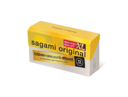 Презервативы Sagami Original 002 Extra Large полиуретановые, увеличенного размера 12 шт.