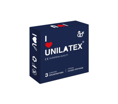 ПРЕЗЕРВАТИВЫ UNILATEX "EXTRA STRONG" особопрочные, 3 шт., арт. 3019