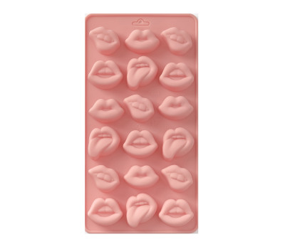 Форма для льда и шоколада "Губы", 20x10x1,5 см   10883138