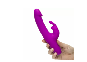 Happy Rabbit Вибратор Rabbit Slimline Realistic Rechargeable фиолетовый