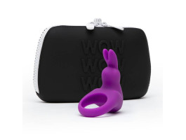 Эрекционное кольцо Happy Rabbit с вибрацией, фиолетовое