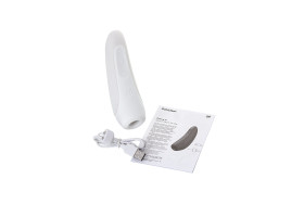 Вакуумно-волновой стимулятор Satisfyer Curvy 1+ с возможностью управления через приложение - белый-foto8