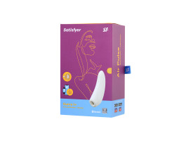 Вакуумно-волновой стимулятор Satisfyer Curvy 1+ с возможностью управления через приложение - белый-foto11