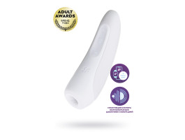 Вакуумно-волновой стимулятор Satisfyer Curvy 1+ с возможностью управления через приложение - белый