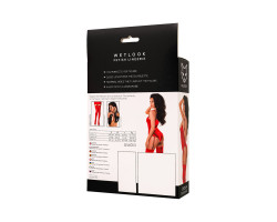 Боди Glossy Doja из материала Wetlook, красный, M-foto4