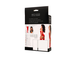 Боди Glossy Doja из материала Wetlook, красный, M-foto4