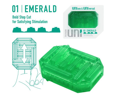 Мастурбатор Tenga Uni Emerald