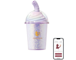 Вакуумный мини-стимулятор BeYourLover Joy Cup с подогревом и блестками-foto5