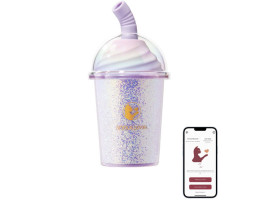 Вакуумный мини-стимулятор BeYourLover Joy Cup с подогревом и блестками-foto5