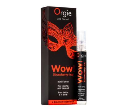 Стимулирующий оральный спрей Orgie Wow! Strawberry Ice Bucal Spray, 10 мл