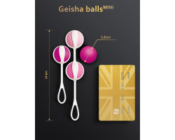 Вагинальные шарики Geisha Balls Mini, 14х2.2 см-foto2