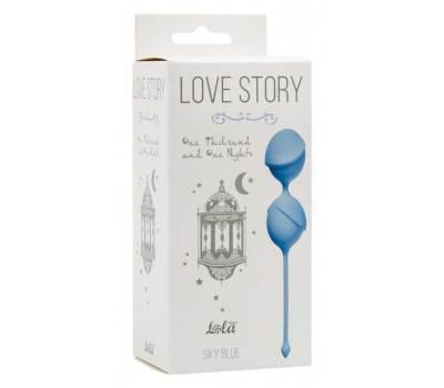 Вагинальные шарики Love Story One Thousand and One Nights Sky Blue 3004-04Lola
