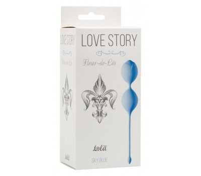 Вагинальные шарики Love Story Fleur-de-lis Sky Blue 3006-04Lola