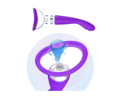 ВИБРОМАССАЖЁР L 220 мм D 43 мм, D колбы 85x59 мм, 7 режимов вибрации, 3 режима в-foto3