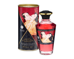Массажное масло Shunga Игристое клубничное вино, возбуждающее, натуральное, 100 мл-foto2