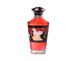 Массажное масло Shunga Игристое клубничное вино, возбуждающее, натуральное, 100 мл-foto17
