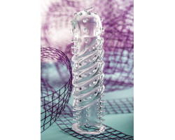 Насадка на пенис TOYFA A-Toys, TPR, прозрачная, 15,5 см.-foto10