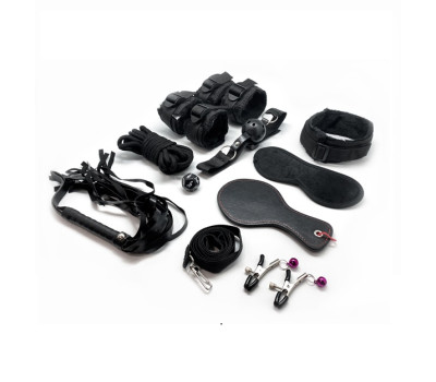 Набор аксессуаров FURY Black BDSM Kit 33619AL