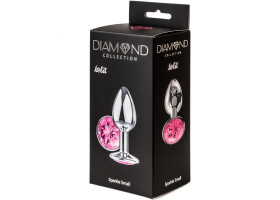 Анальная пробка Diamond Pink Sparkle Small 4009-03Lola