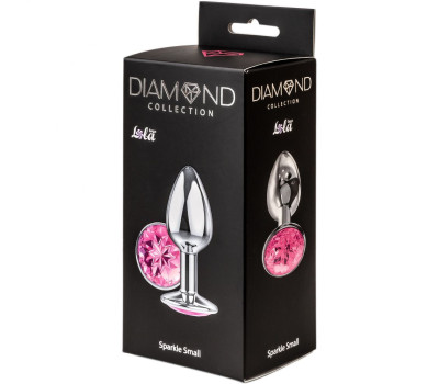 Анальная пробка Diamond Pink Sparkle Small 4009-03Lola