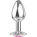 Анальная пробка Diamond Pink Sparkle Small 4009-03Lola