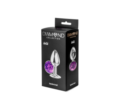 Анальная пробка Diamond Purple Sparkle Small 4009-05Lola