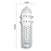 НАСАДКА ЗАКРЫТАЯ "CRYSTAL SLEEVE" L 142 мм D 35 мм арт. EE-10031