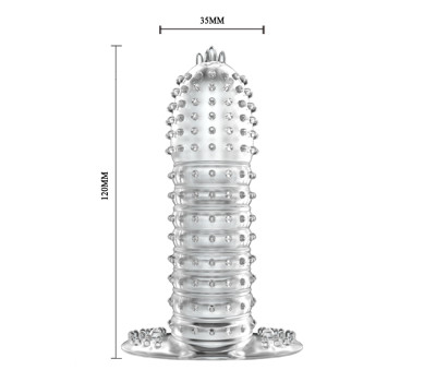 НАСАДКА ЗАКРЫТАЯ "CRYSTAL SLEEVE" L 142 мм D 35 мм арт. EE-10032