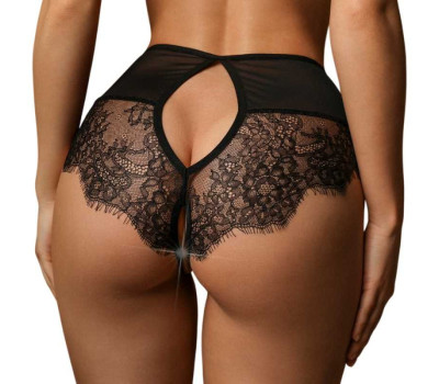 Высокие трусики с кружевом шантильи и пикантными вырезами (Easy to love) (XXL/XXXL (50-52))